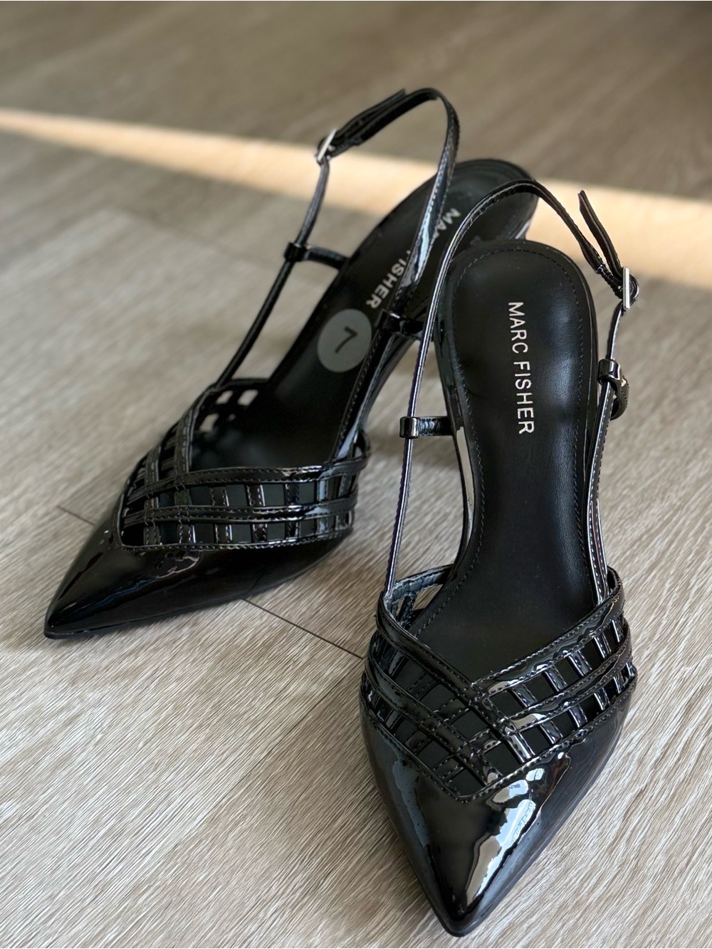 Marc Fisher Black Slingbacks